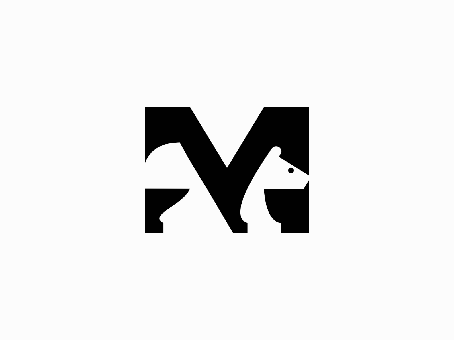 M Letter Bear by Lucian Radu on Dribbble