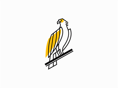 Eagle animals bird brand branding clean design eagle geometric hawk identity illustration line lines logo mark premium sale symbol vector vulture