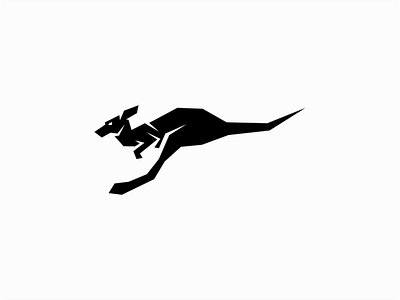 Kangaroo animal animals australia branding clean design emblem geometric graphic identity illustration kangaroo logo mark minimalist premium sale simple symbol vector