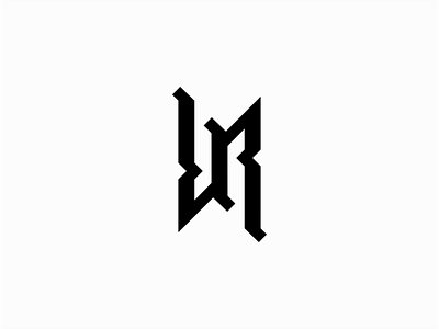 LR or RR ambigram ambigram branding design geometric graphic identity letters logo lr mark monogram premium rr sale symbol vector