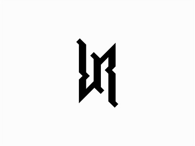 LR or RR ambigram ambigram branding design geometric graphic identity letters logo lr mark monogram premium rr sale symbol vector