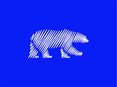 Line Art Polar Bear animal animals bear branding design geometric identity line art lines logo mark modern original polar polar bear premium sale symbol unique vector