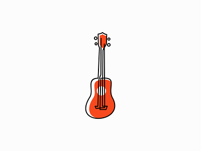 Ukulele branding design emblem geometric guitar identity illustration instrument logo mark modern music original premium sale strings symbol ukulele unique vector