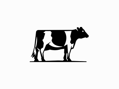 Geometric Cow animal animals branding cattle cow dairy design emblem farm geometric icon identity illustration logo mark modern premium symbol vector