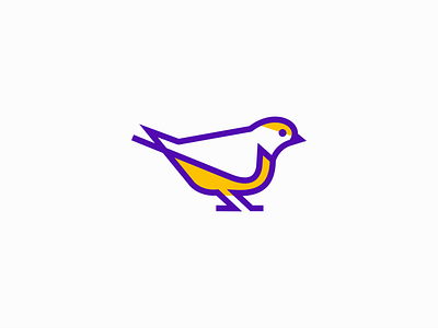 Euphonia Bird Logo animal bird branding cute design emblem euphonia geometric icon identity illustration line logo mark modern premium sale symbol vector wings