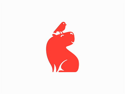 Capybara and Little Bird Logo