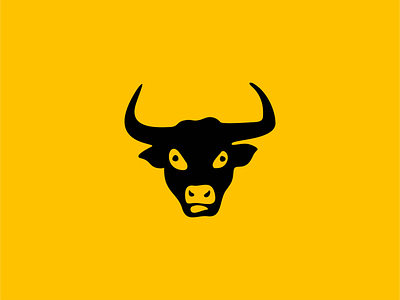 Bull Head Logo animal beef branding bull design farm graphic head identity illustration logo mark modern ox symbol unique vector