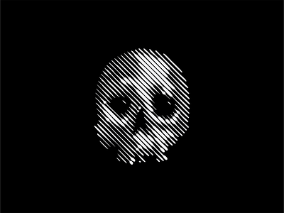 Scratchboard Skull bones branding dark design emblem headwear horror icon identity illustration lines logo mark modern sale scratchboard skeleton skull symbol vector
