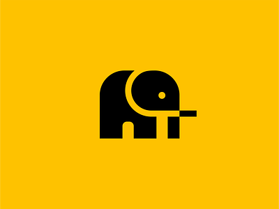 Minimalist Elephant Logo