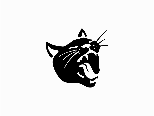 Yawning Cat Logo by Lucian Radu on Dribbble