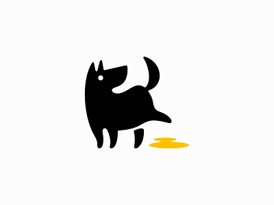 Peeing Dog Logo animal branding cute design dog funny icon identity illustration leak logo mark mascot pee peeing pet puppy symbol vector vet