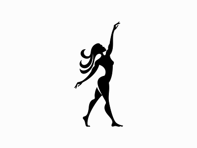 Woman Logo beauty branding dame dance dancer design elegant fashion female feminine figure girl identity illustration lady logo mark symbol vector woman