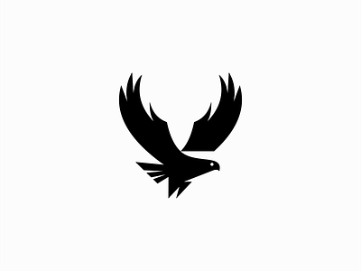Flying Eagle Logo animal bird branding design eagle falcon flying freedom geometric hawk icon identity illustration logo mark modern nature symbol vector wings