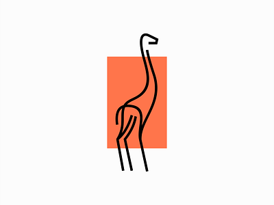 Minimalist Giraffe Logo animal branding design flat geometric giraffe icon identity illustration line logo mark minimalism minimalist nature neck orange savanna symbol vector