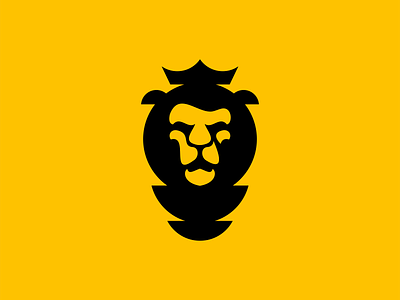 Lion Logo animal branding carnivore cat crown design feline geometric identity illustration jungle king leo lion logo mane mark premium symbol vector