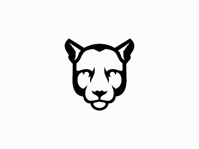 Cougar Logo animal branding carnivore cat cougar design feline identity illustration jaguar lioness logo mark mountain lion nature panther puma symbol vector wild
