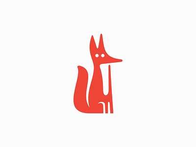 Fox Logo animal branding cartoon design fox funny fur identity illustration logo mark mascot orange premium reynard symbol trickster vector vixen vulpine