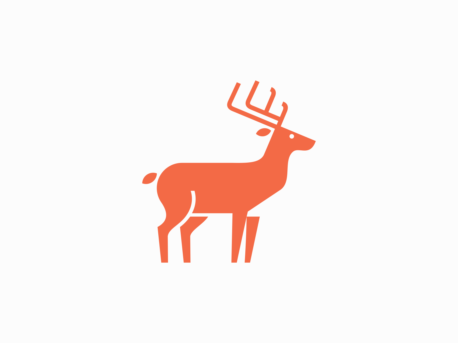 Black Deer Logo Vector Stock Vector (Royalty Free) 1117445861 | Shutterstock