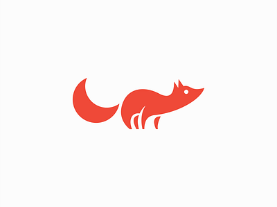 Fox and Moon Logo animal branding cartoon cute design fox fur identity illustration logo mark mascot minimalist moon orange organic premium symbol vector vixen