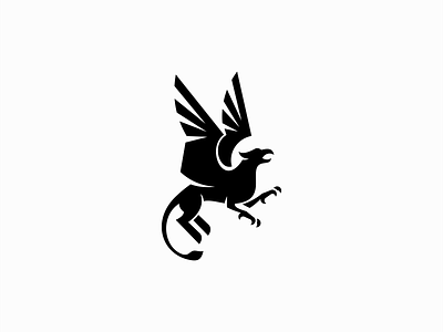 Flying Griffin Logo by Lucian Radu on Dribbble