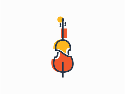 Geometric Cello Logo branding cello classical concert design geometric identity illustration instrument logo mark modern music orchestra premium symbol vector viola violin violoncello