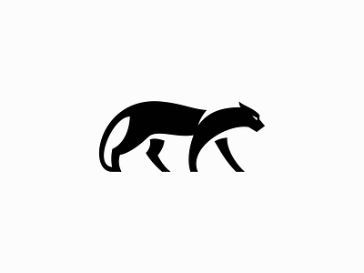 Panther Logo animal branding carnivore cat cougar design feline icon identity illustration jaguar logo mark modern panther premium puma symbol vector zoo