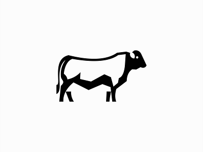 Angus Cow Logo angus animal beef black branding bull cattle cow design farm geometric identity illustration logo mark modern ox premium symbol vector