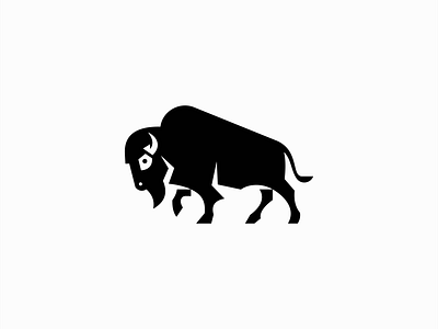 Geometric Bison Logo