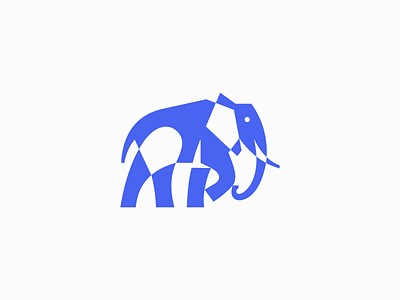 Geometric Elephant Logo