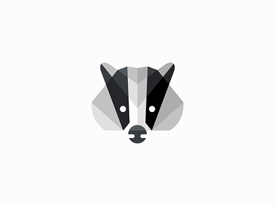 Geometric Badger Logo