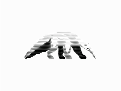 Scratchboard Anteater Logo