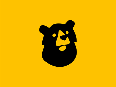 Bear Logo animal bear branding curves cute design grizzly identity illustration logo mark mascot modern nature premium simple symbol vector wild zoo