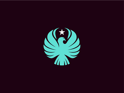 Eagle animals bird eagle identity logo mark star