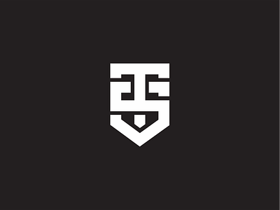 TS identity logo mark monogram shield ts