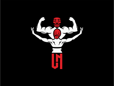 Bodybuilding and Fitness body bodybuilding branding fitness logo mark mask monogram sports vector