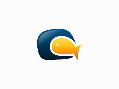 Little Fish corporate fish geometric identity logo mark symbol