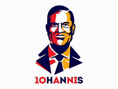 Klaus Iohannis geometric illustration iohannis klaus politician portrait president romania romanian