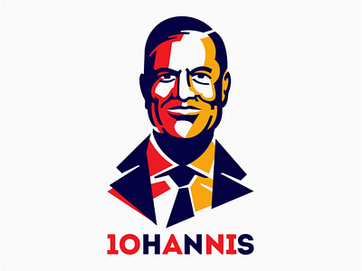 Klaus Iohannis geometric illustration iohannis klaus politician portrait president romania romanian