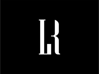 LR branding design icon identity logo lr mark monogram symbol typography vector