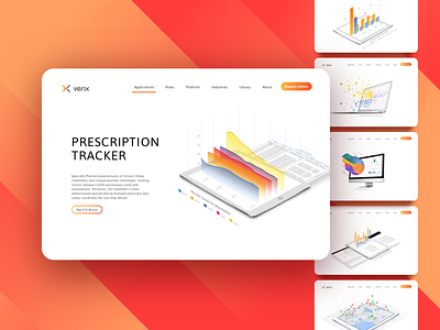 Data Illustrations branding color chart cover photo design flat 3d illustration landing page layout ui ux vector web website