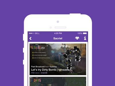 VODs on Mobile mobile twitch vods