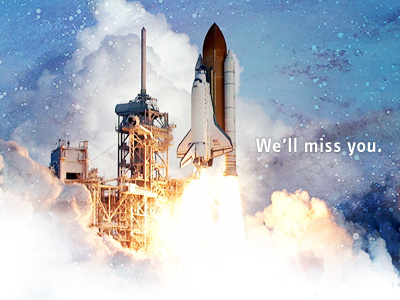We'll Miss You atlantis shuttle atlantis space shuttle