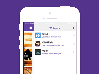 Whispers on iOS ios twitch whispers