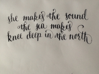 sea sounds calligraphy jensenwarner lyrics practice