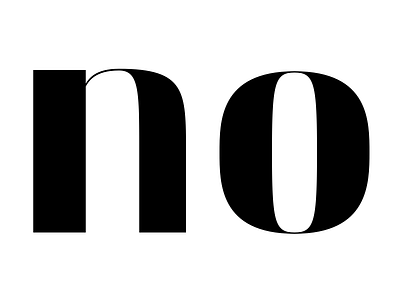 n o high contrast letters sans type type design