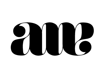 awe letters logo type
