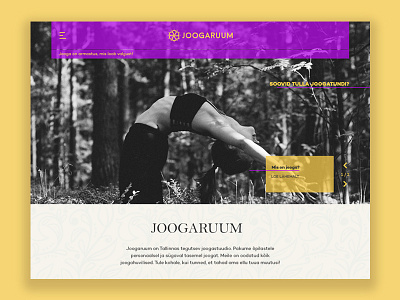 Yoga Studio ui ux web design yoga yoga studio