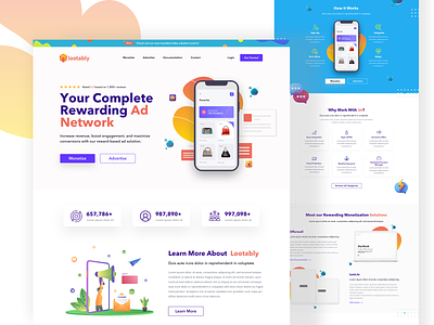 Landing page for Client