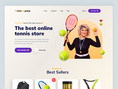 Sports Online Tennis Shop Website