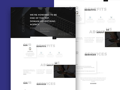 Agency Landing Page agency clean concept design home landing one page ui ux web website